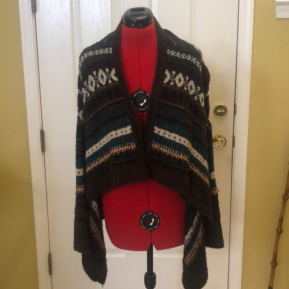 Anthropologie Sleeping on Snow Cardigan Sweater XS